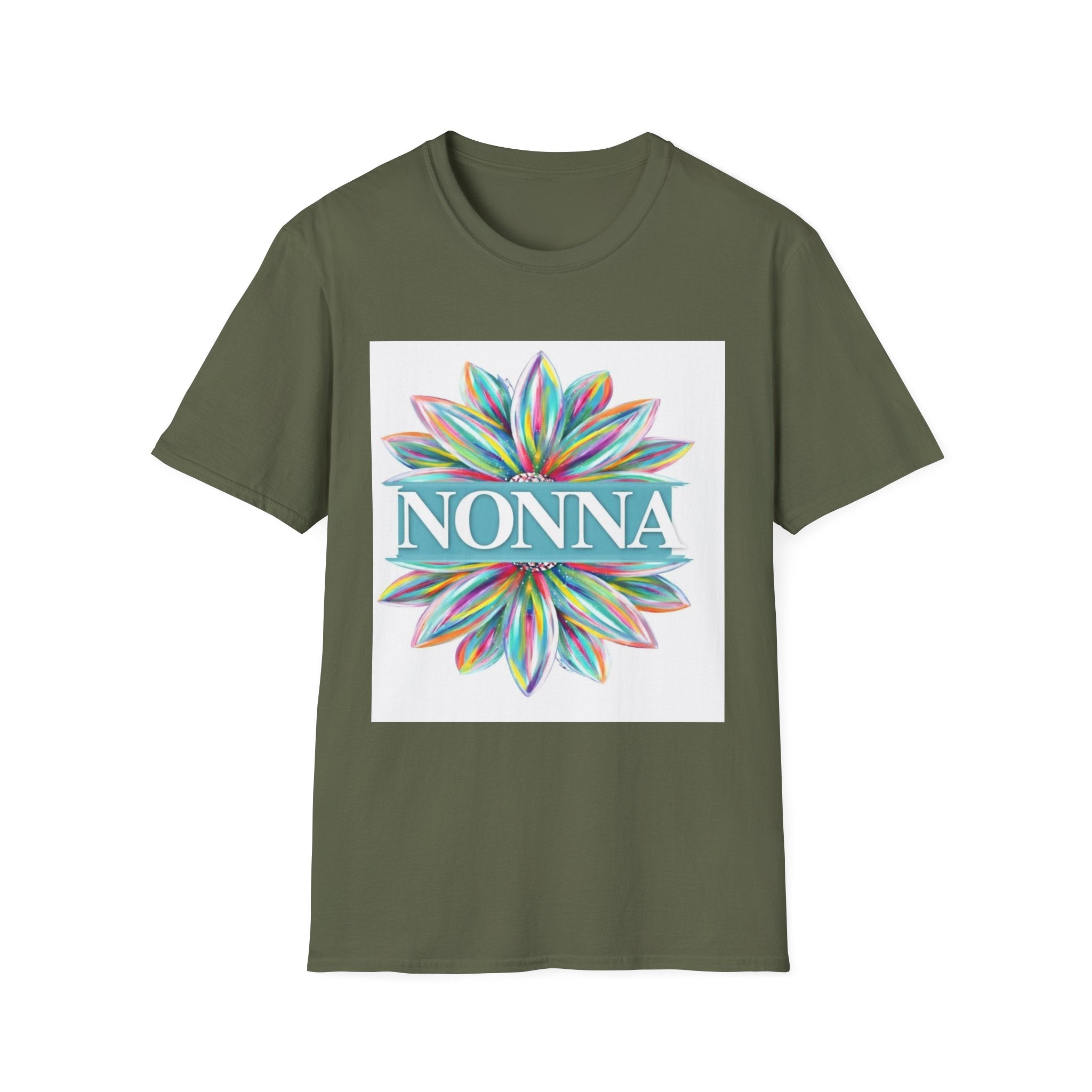 Nonna Floral T‑Shirt – Colorful Petal Grandma Tee