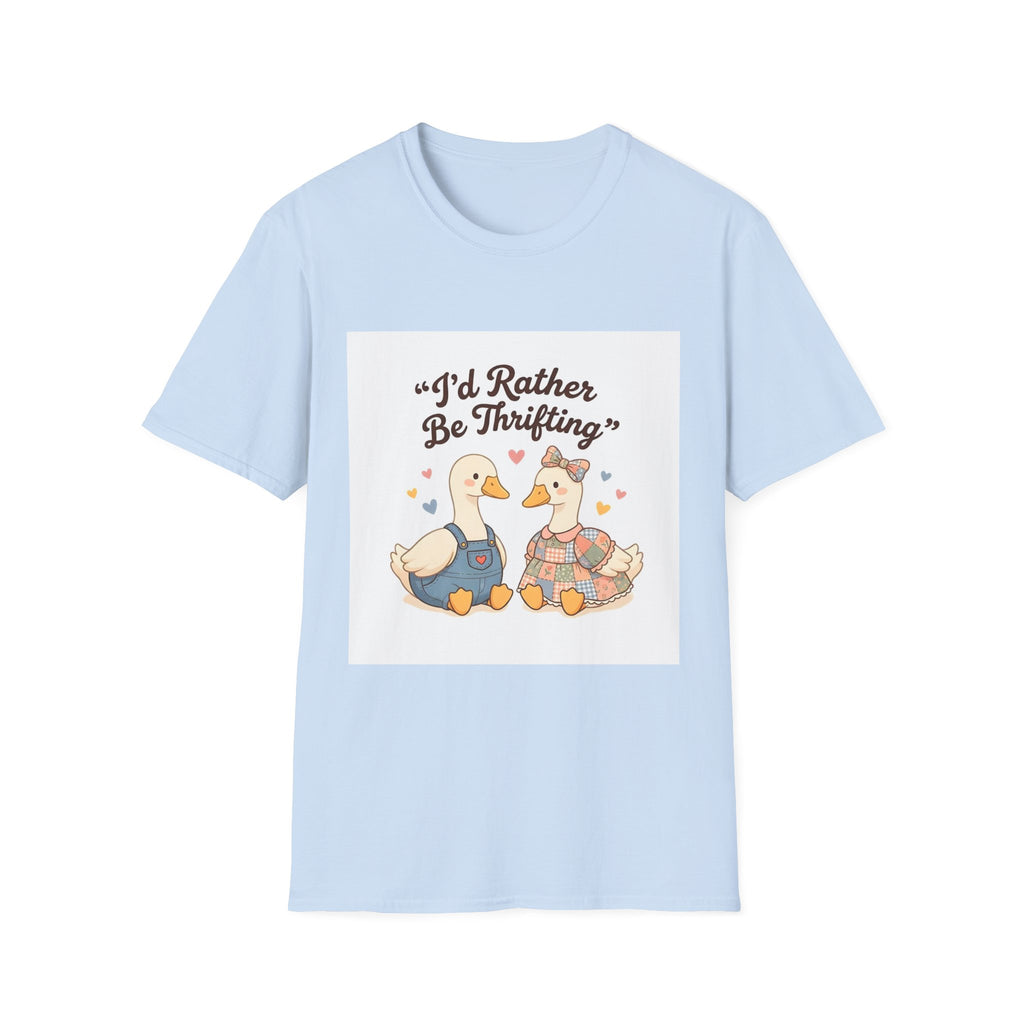 I'd Rather Be Thrifting T-Shirt — Cute Goose Thrift Shopping Graphic Tee