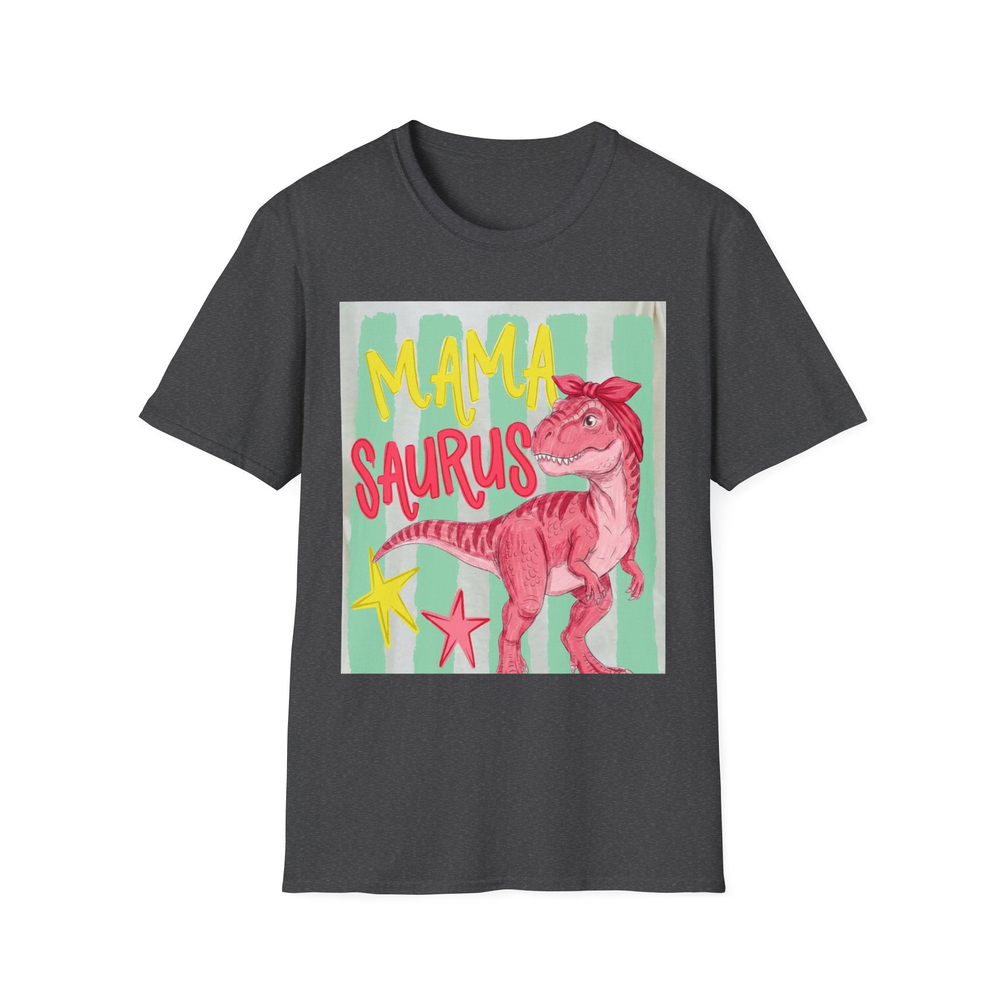 Mama Saurus T-Shirt – Pink Dino Graphic Tee for Moms | Mother's Day Gift