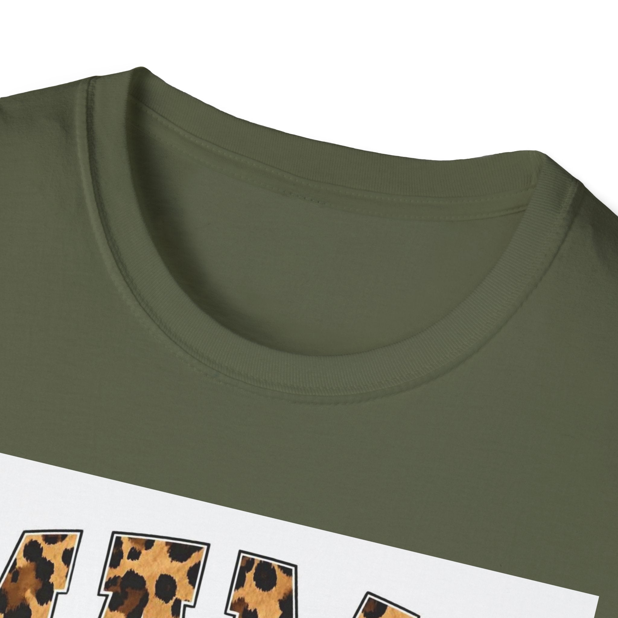 Mama Leopard Bow T-Shirt — Cute Leopard Print Mom Tee