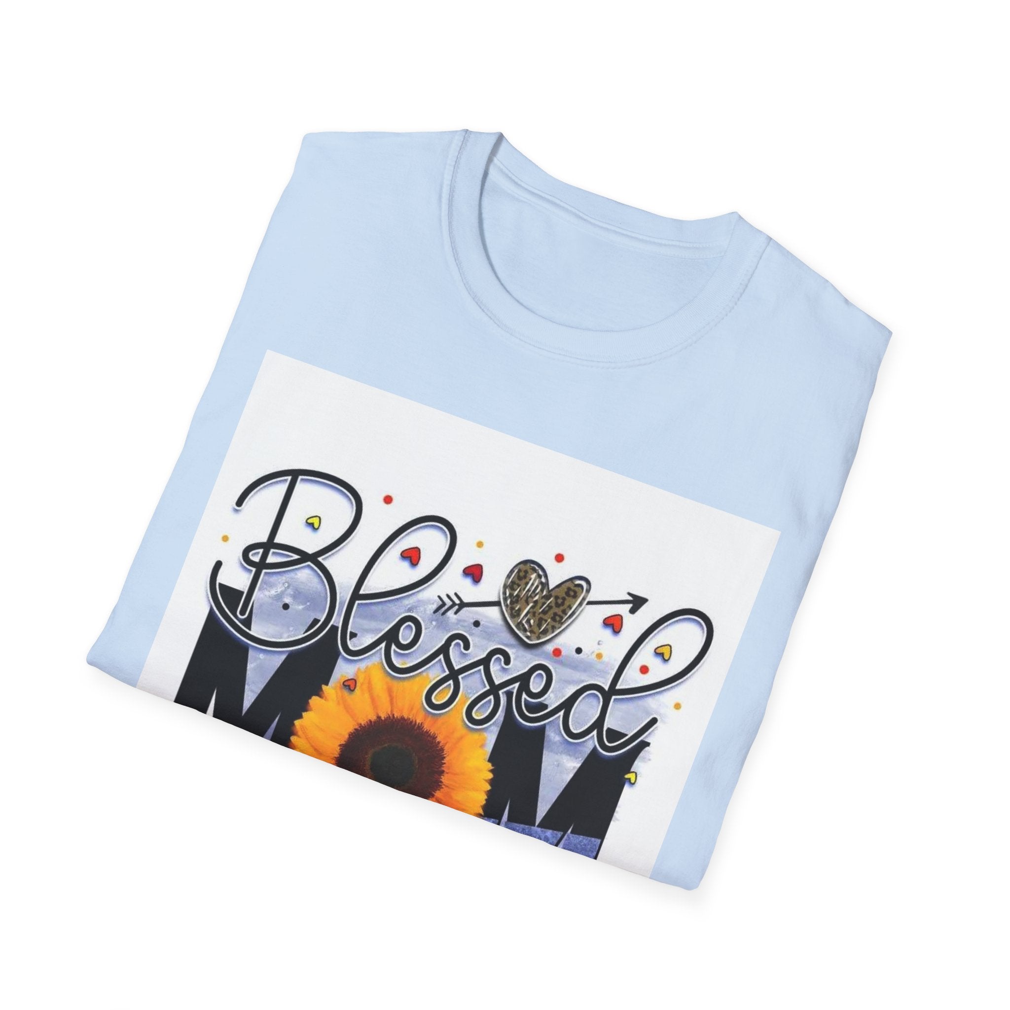 Blessed Mom Sunflower T-Shirt — Floral Mother’s Day Gift