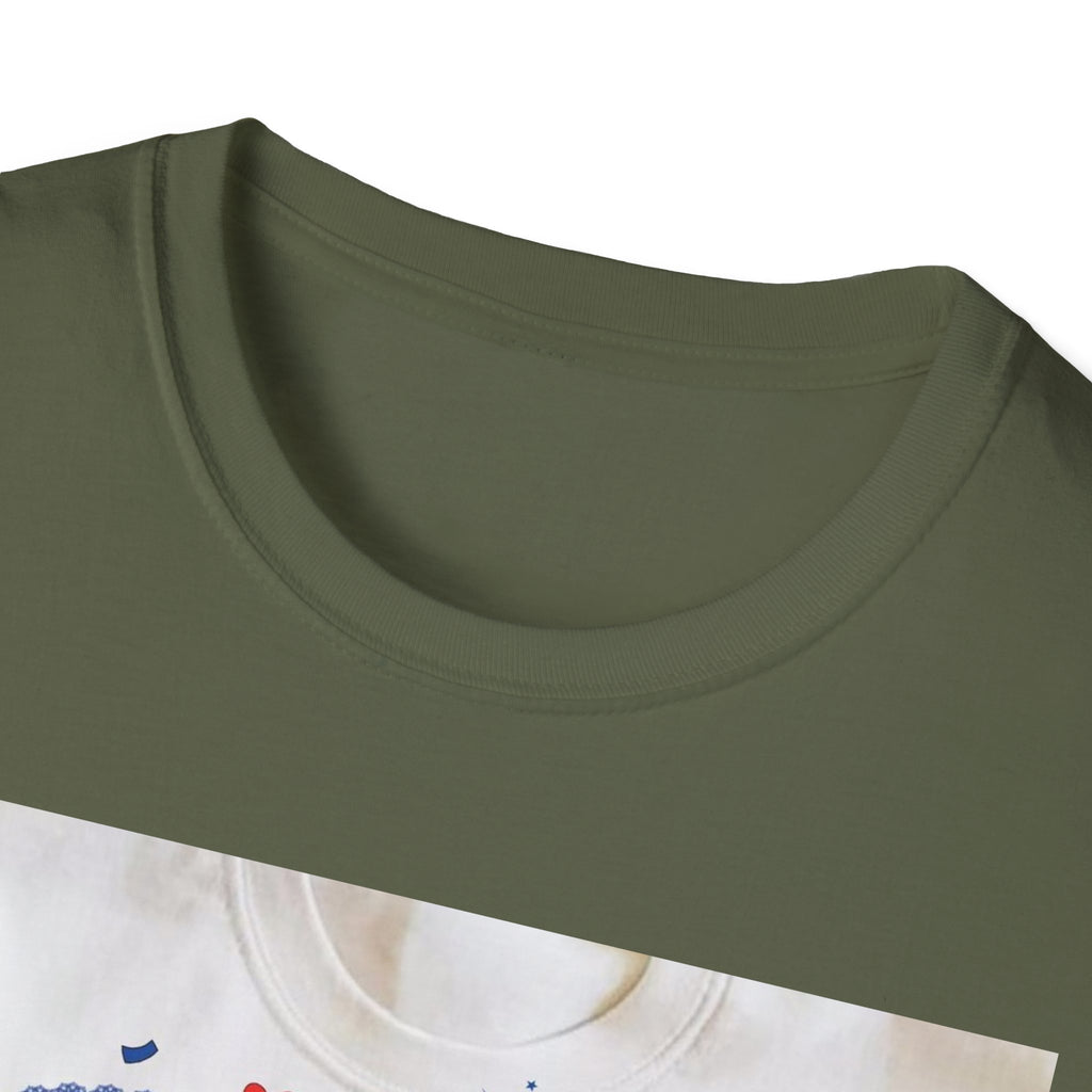 Patriotic Fourth of July Graphic T-Shirt — Red, White & Blue USA Party Design