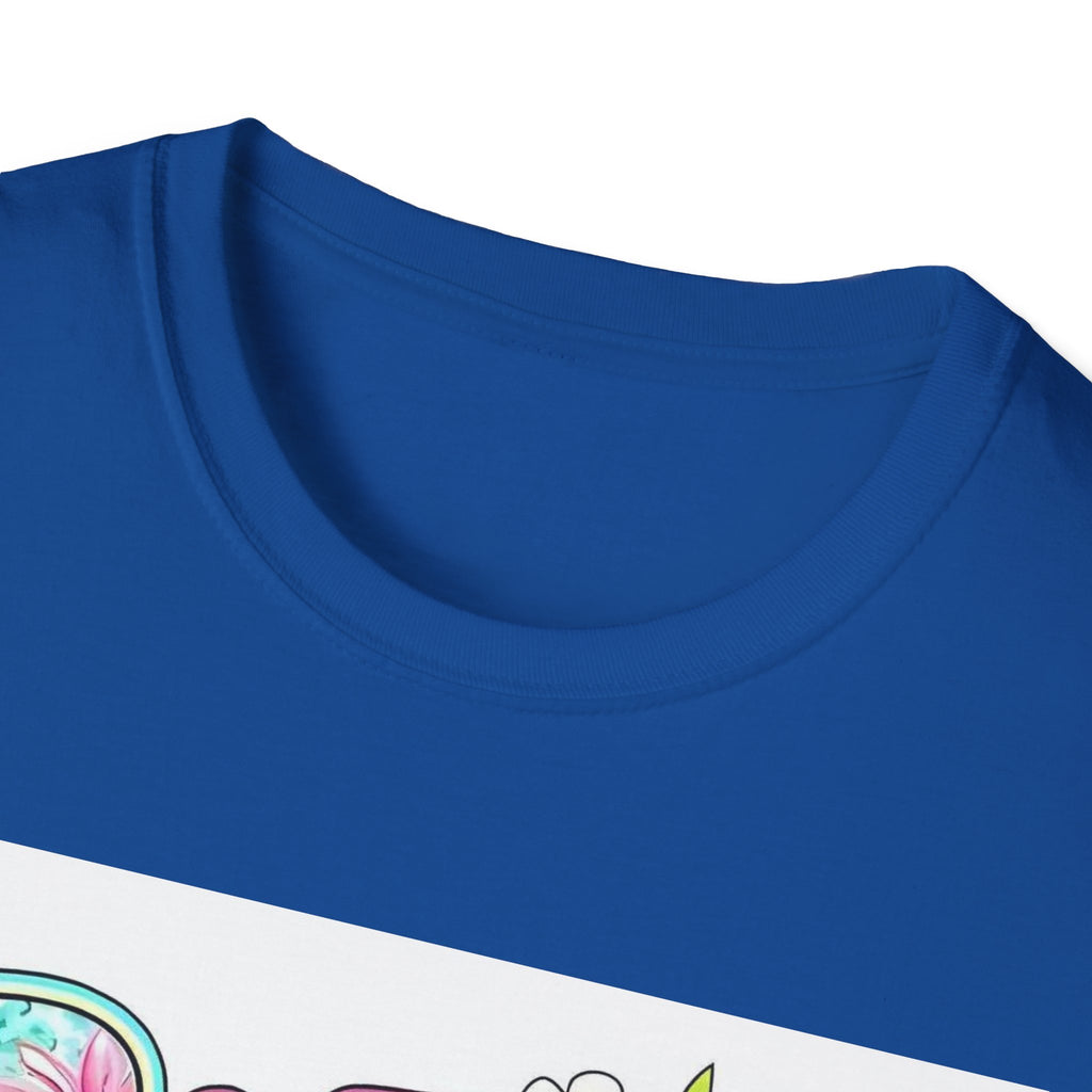 Summer Floral Graphic T-Shirt — Retro Tie-Dye 'SUMMER' Design