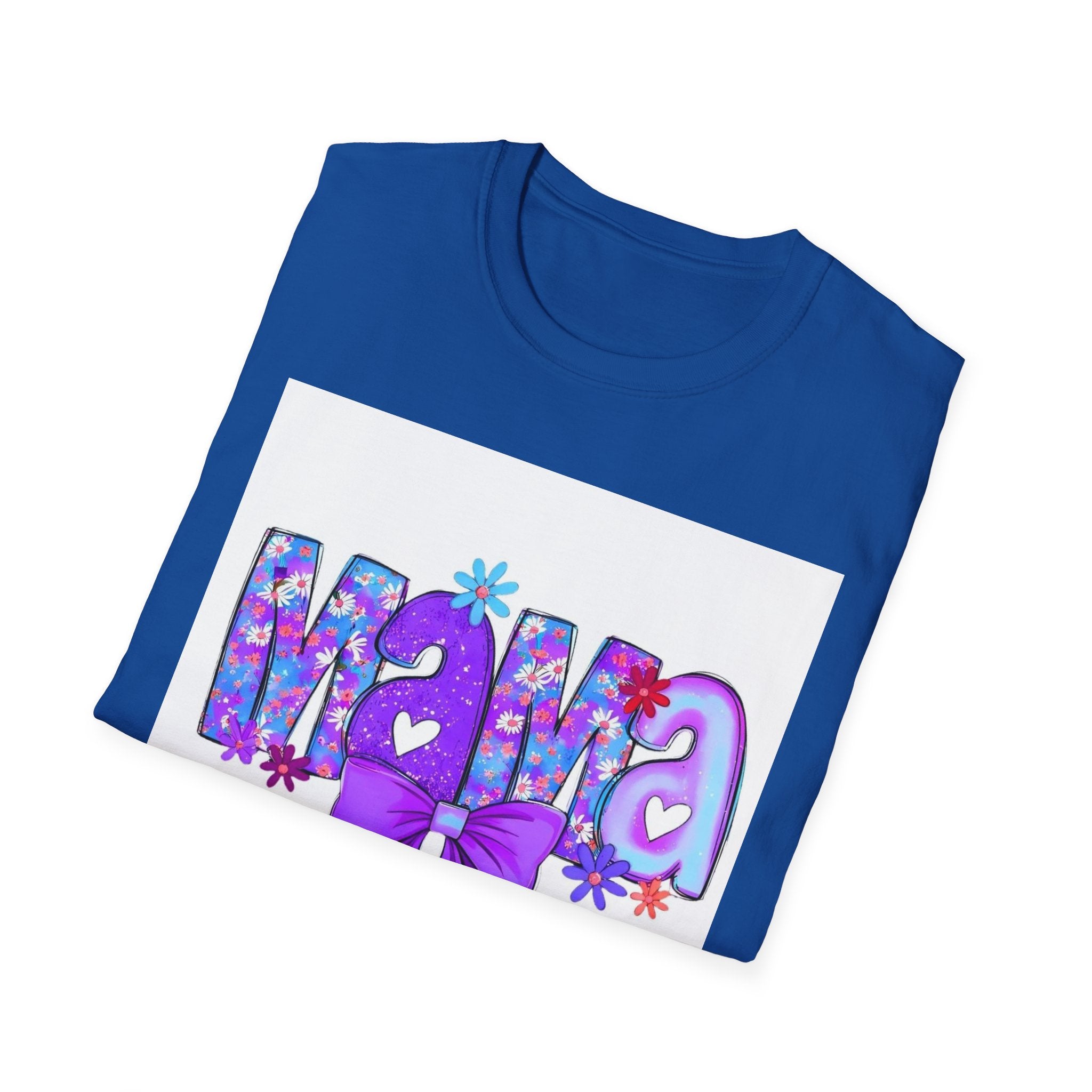 Mama Floral Bow T-Shirt — Purple Mom Tee for Mother’s Day