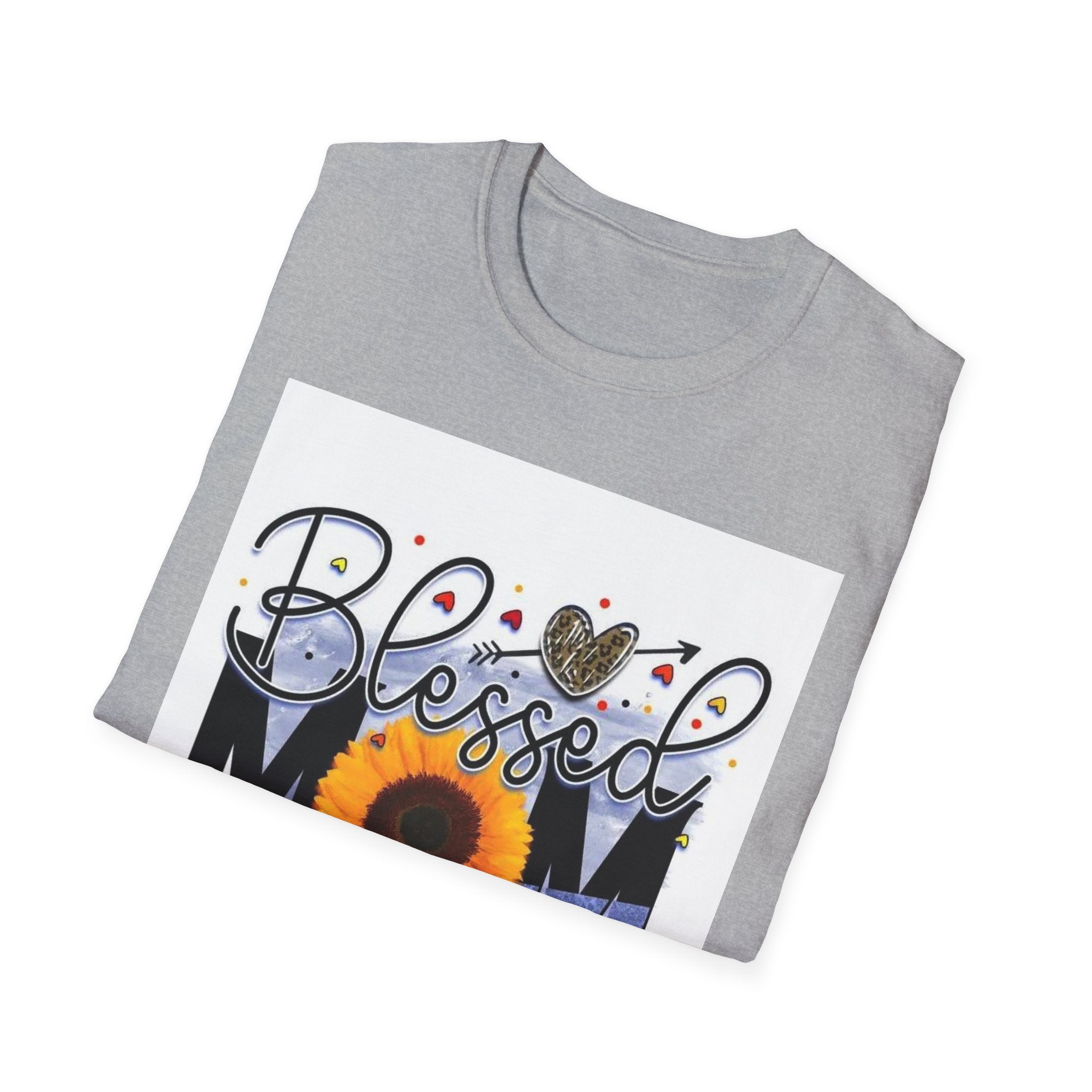 Blessed Mom Sunflower T-Shirt — Floral Mother’s Day Gift