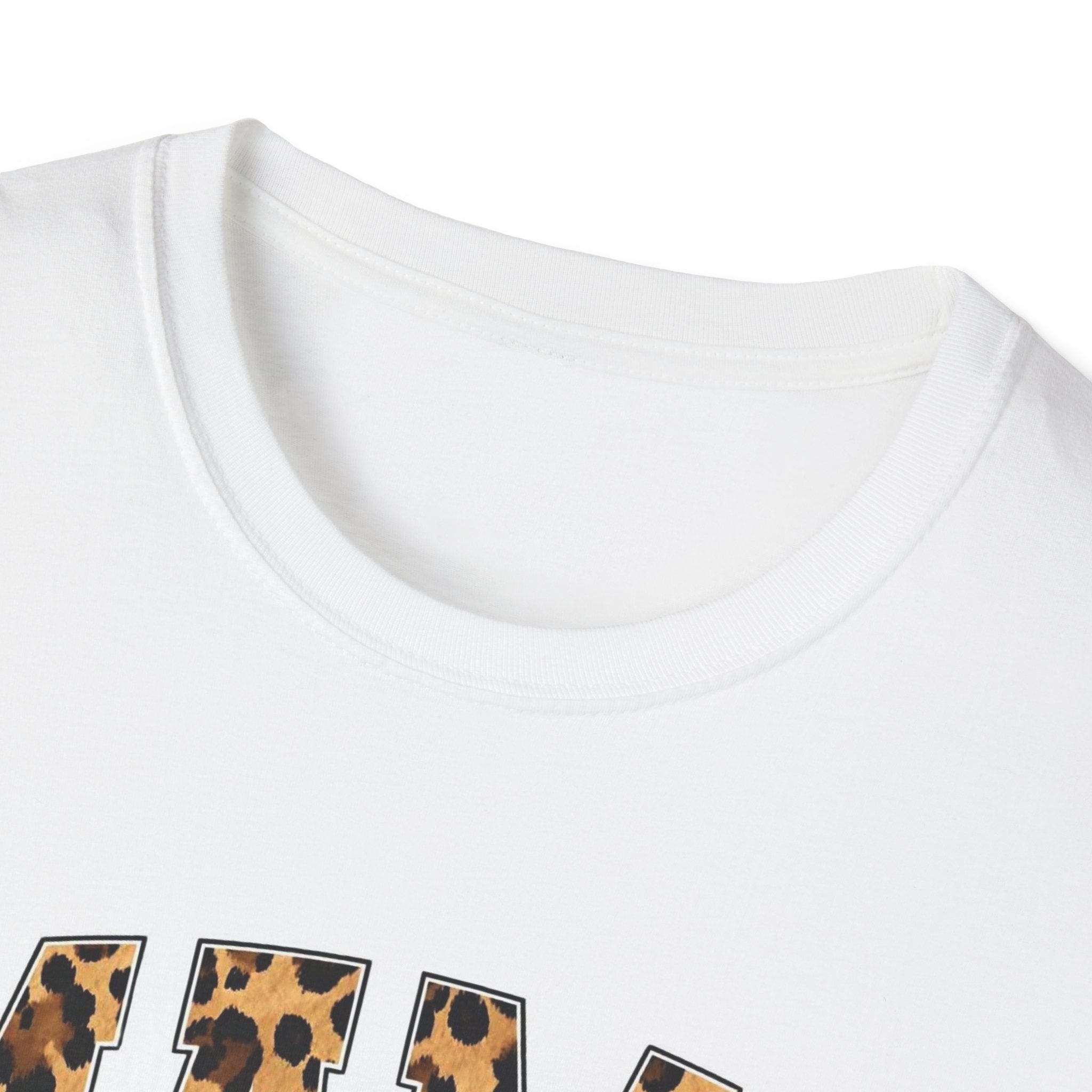 Mama Leopard Bow T-Shirt — Cute Leopard Print Mom Tee