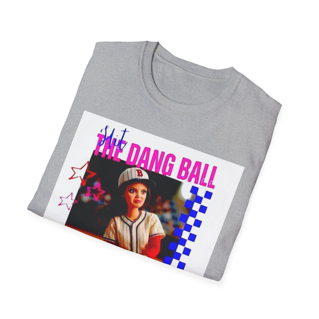 Baseball Retro Graphic T-Shirt — “We Dang Ball” Vintage Player Design