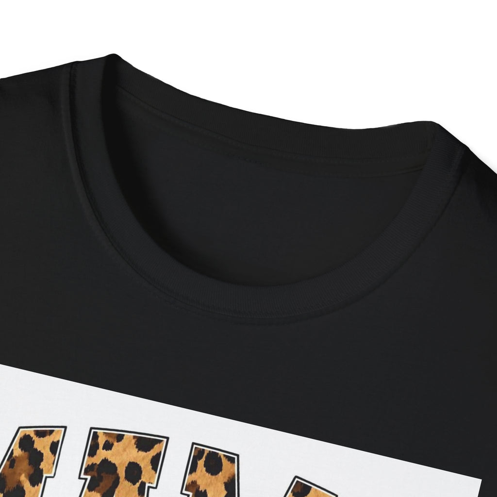 Mama Leopard Bow T-Shirt — Cute Leopard Print Mom Tee