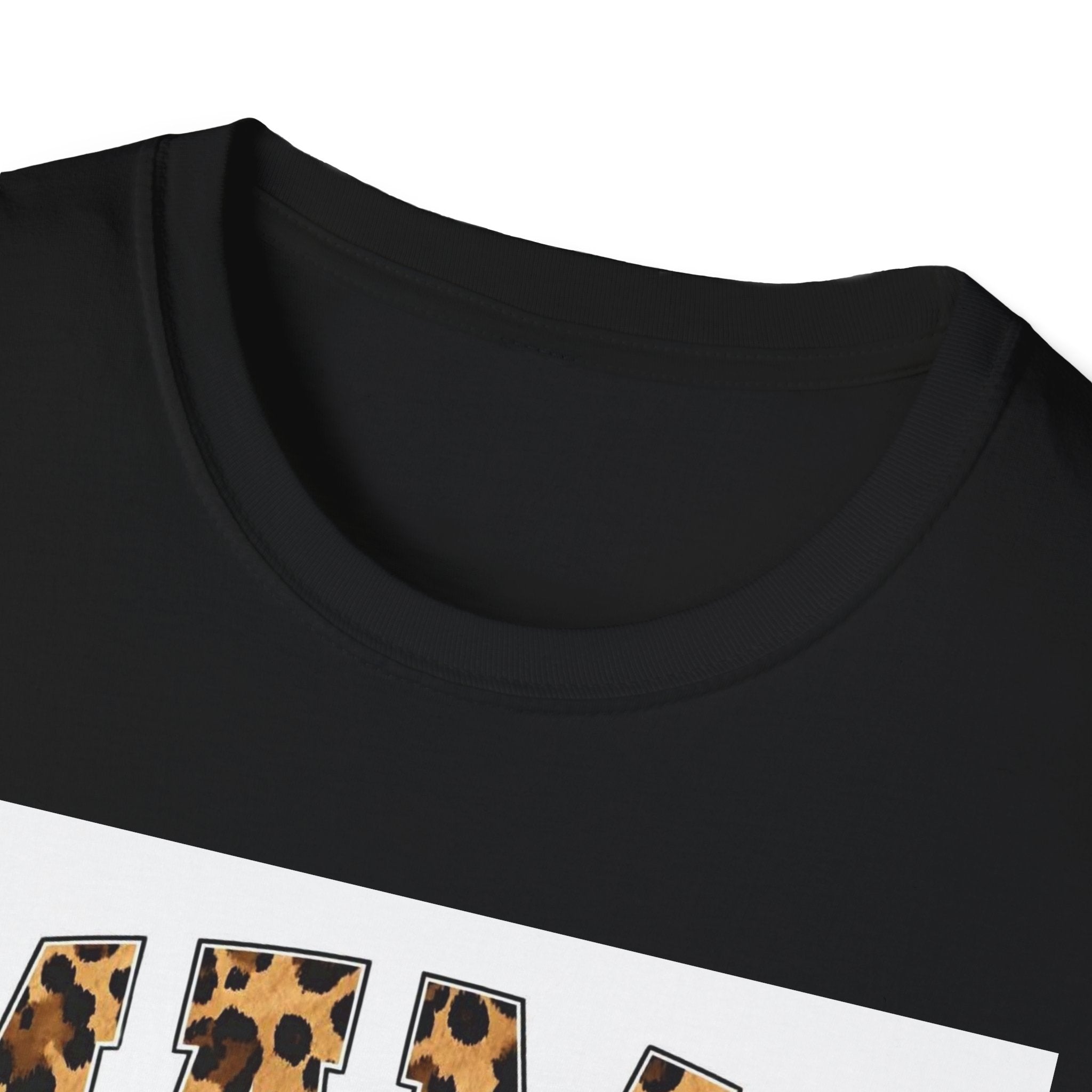 Mama Leopard Bow T-Shirt — Cute Leopard Print Mom Tee