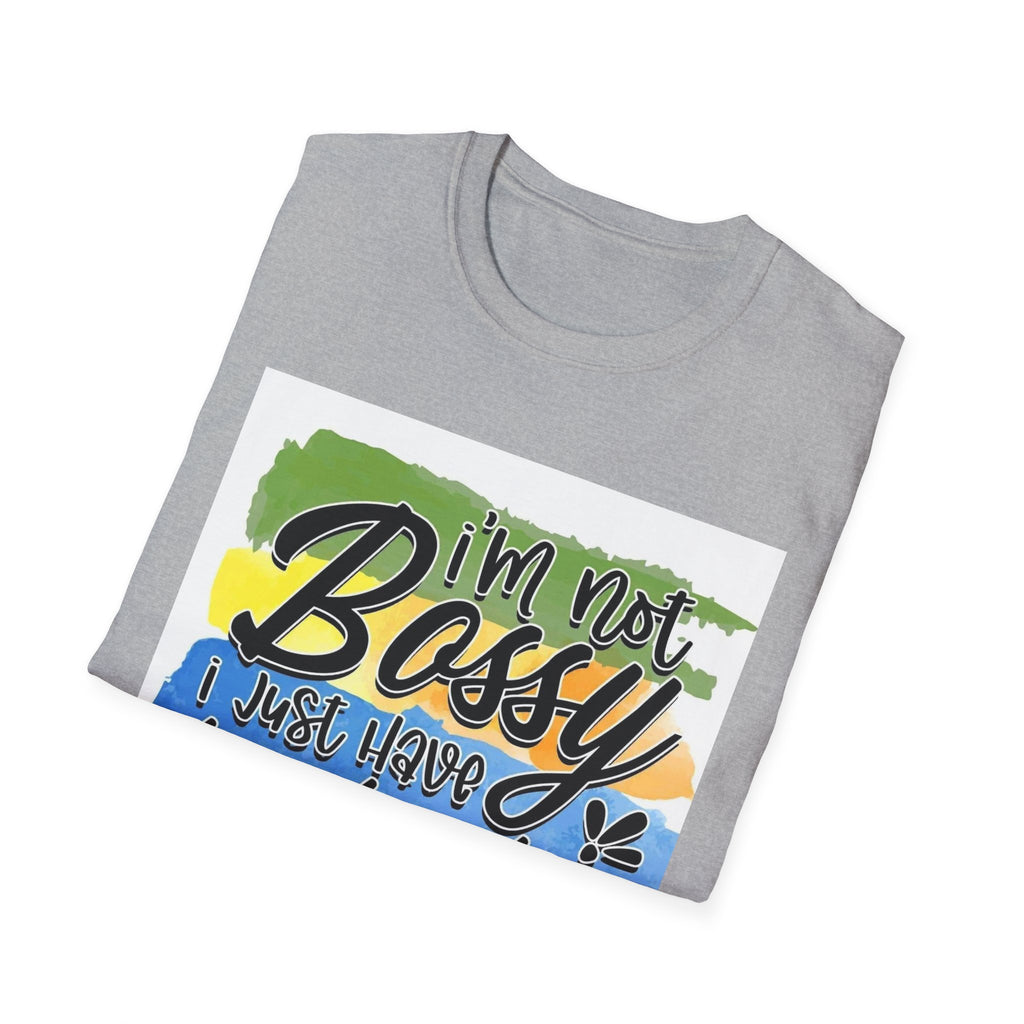 Leadership Skills T-Shirt — "I'm Not Bossy, I Just Have Leadership Skills" Colorful Graphic Tee
