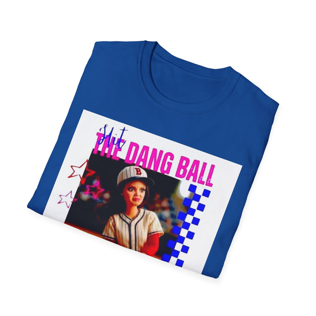 Baseball Retro Graphic T-Shirt — “We Dang Ball” Vintage Player Design