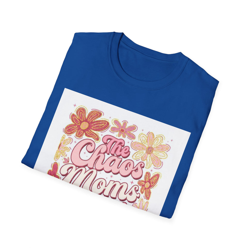 Mama’s Club T‑Shirt — "The Chaos Mom’s Club" Floral Retro Graphic Tee