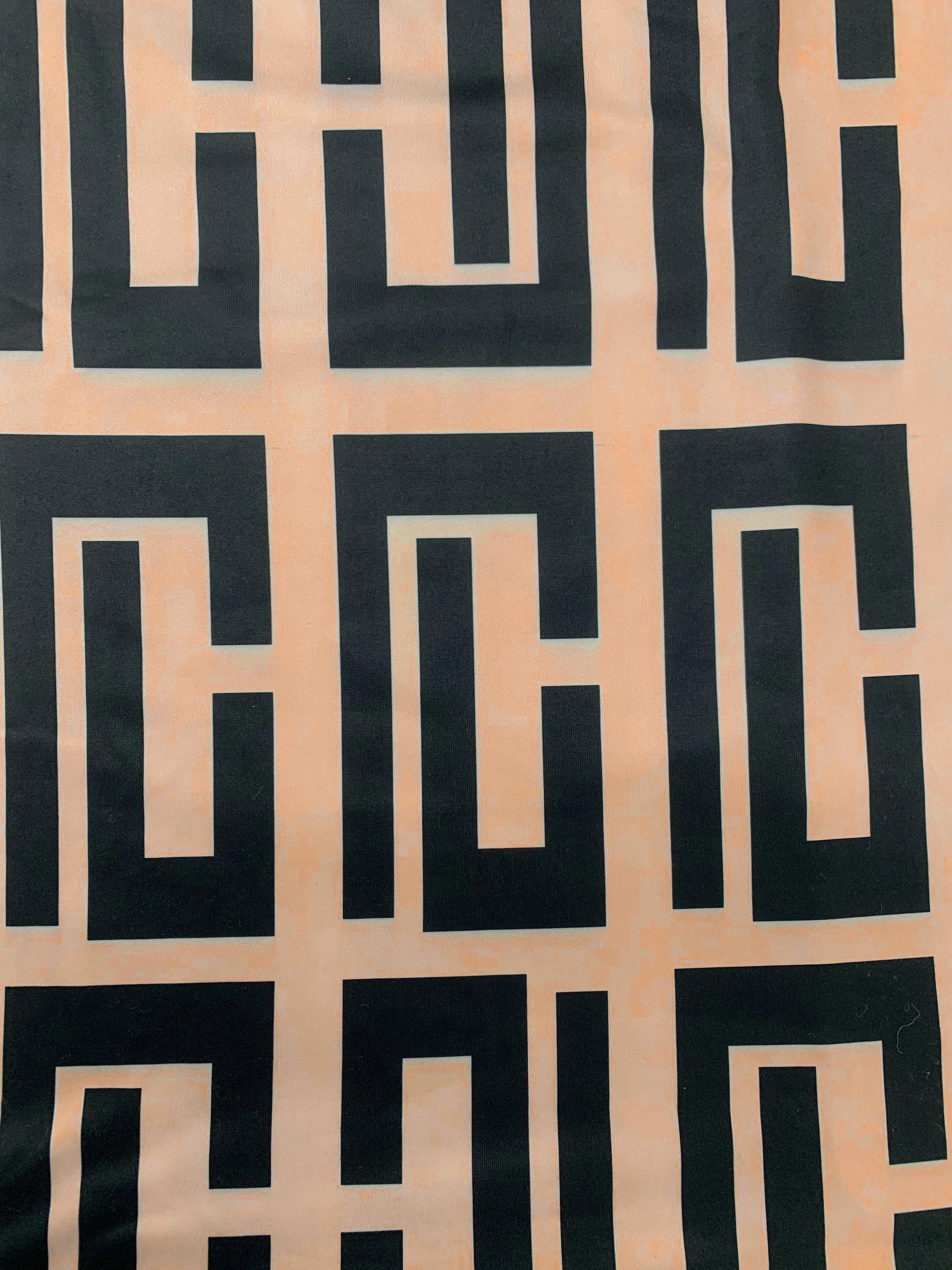 Plus Size Elegant Contrast Printed Suspender Tops